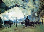 Клод Моне Вокзал Сен-Лазар, нормандский поезд 1887г